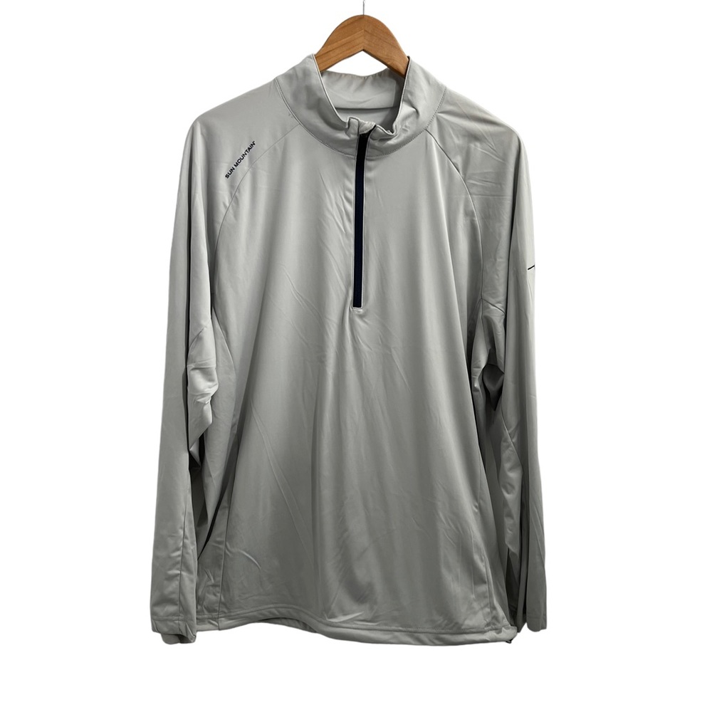 SUN MOUNTAIN Windwear Men's Boundry 1/4-Zip Golf Pullover "Branded on Sleeve" - Picture 2 of 10